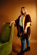 Load image into Gallery viewer, Golden Velvet Kimono