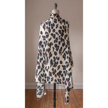 Load image into Gallery viewer, Leopard Brown Kimono Vest - Clothing