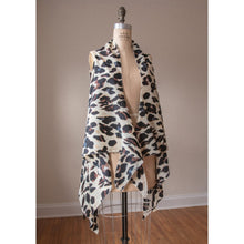 Load image into Gallery viewer, Leopard Brown Kimono Vest - Clothing
