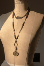 Load image into Gallery viewer, Free Fallin' Leather and Brass Necklace