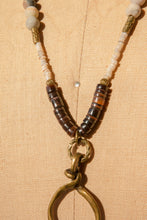 Load image into Gallery viewer, Free Fallin' Leather and Brass Necklace