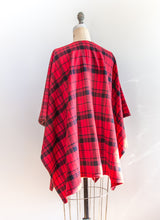 Load image into Gallery viewer, Scarlet Plaid Flannel Kimono
