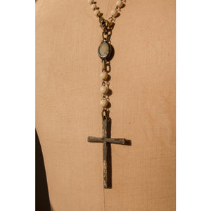 Rusty Cross Necklace - jewelry