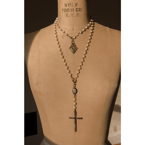 Rusty Cross Necklace - jewelry