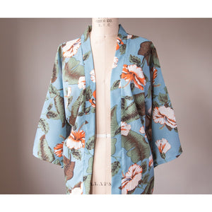Vintage Tropical Kimono - Clothing